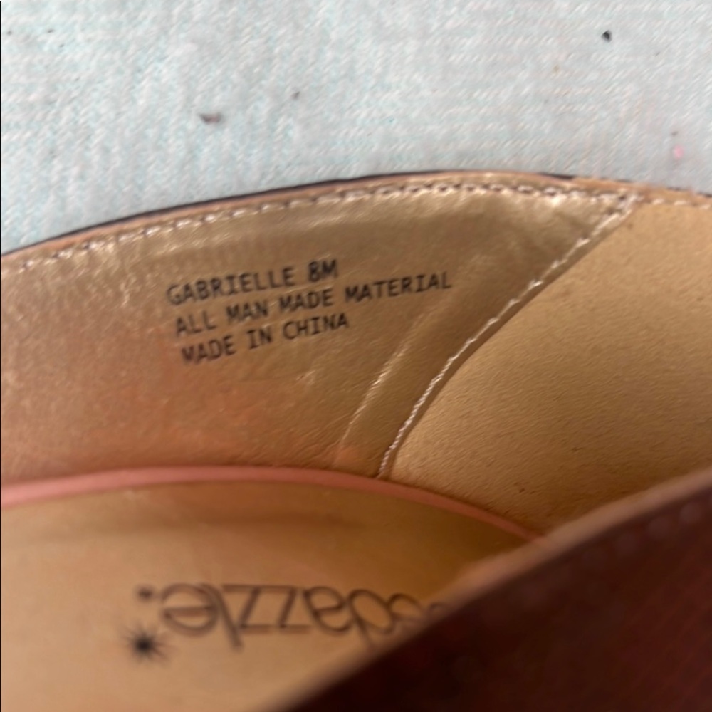 Shoe Dazzle Two-Tone Pink and Brown Heels - Picture 9 of 10